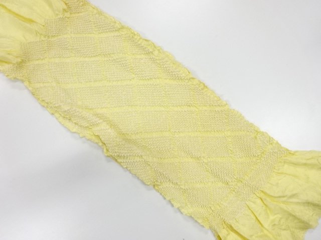 JAPANESE KIMONO / OBIAGE / SILK / SHIBORI